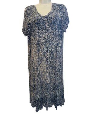 Cynthia Rowley Midi Dress Soft Flowy Size 1X